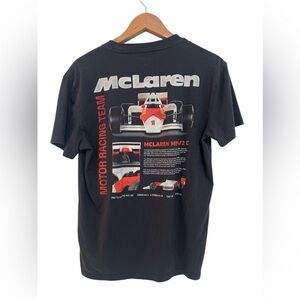 McLaren Shirt Dark Black Motor Racing Team Formula 1 Graphic Tee Shirt